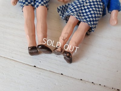 画像11: ドイツ製ペインテッドペアビスクドール