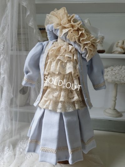 画像2: アンティ―クレースドールドレス&ボネ