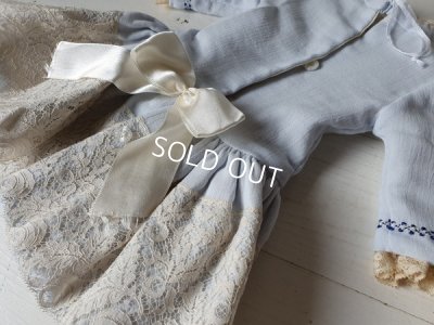 画像13: アンティ―クレースドールドレス&ボネ