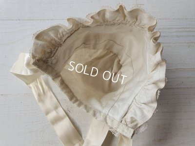 画像9: アンティークレースドールボネ