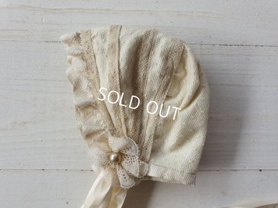 画像3: アンティークレースドールボネ