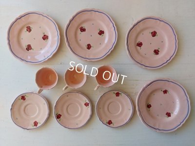 画像2: おままごと陶器カップ&ソーサーセット