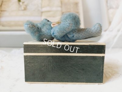 画像10: ボックス付小さなアンティークブルーベア