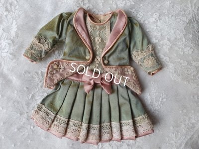 画像2: ロココストローハット付ドールドレス