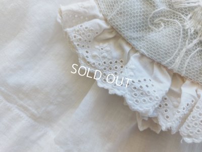 画像5: アンティークレースドールドレス&ボネ