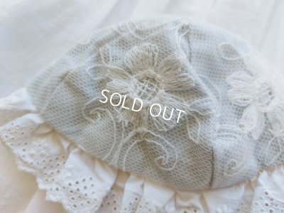 画像6: アンティークレースドールドレス&ボネ