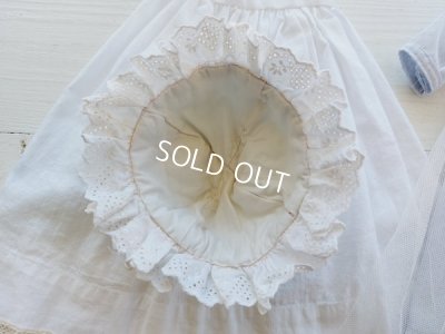 画像8: アンティークレースドールドレス&ボネ