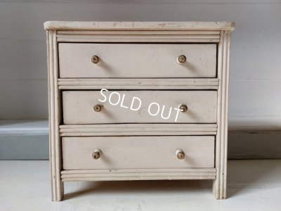 画像7: アンティーク白いドールドロワー