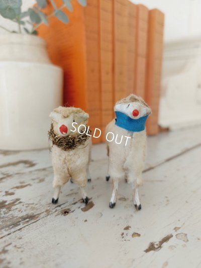 画像4: アンティーク羊ペアオーナメント