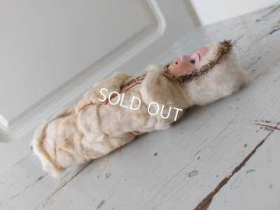 画像17: クリスマスコットンコスチュームアンティークビスクドール