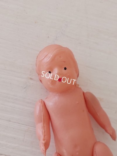 画像17: セルロイドドール付きドールベッド