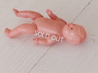 画像18: セルロイドドール付きドールベッド