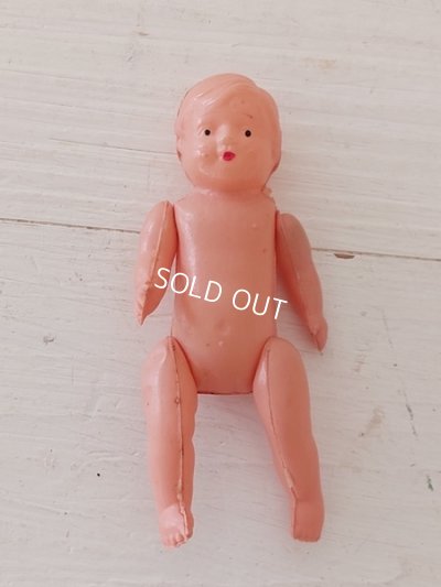 画像15: セルロイドドール付きドールベッド