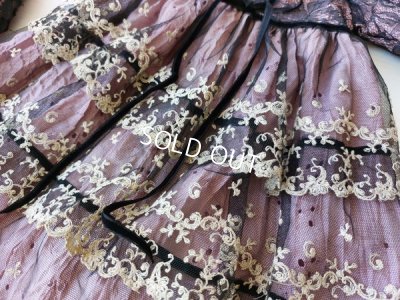 画像5: アンティークレースドールドレス&ボネ