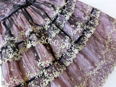 画像6: アンティークレースドールドレス&ボネ