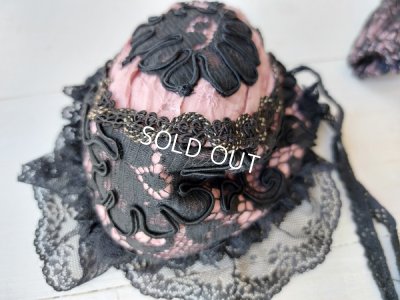 画像15: アンティークレースドールドレス&ボネ