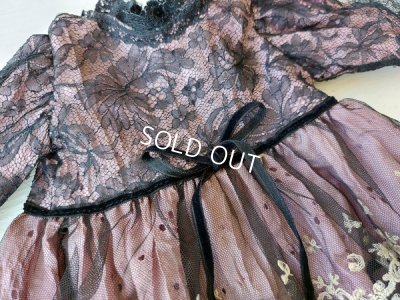 画像11: アンティークレースドールドレス&ボネ