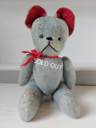 画像2: アンティークフレンチブルーテディベア