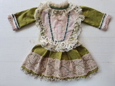 画像6: アンティークドールドレス＆ボネ