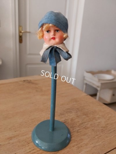 画像8: アンティークドールヘッドスタンド