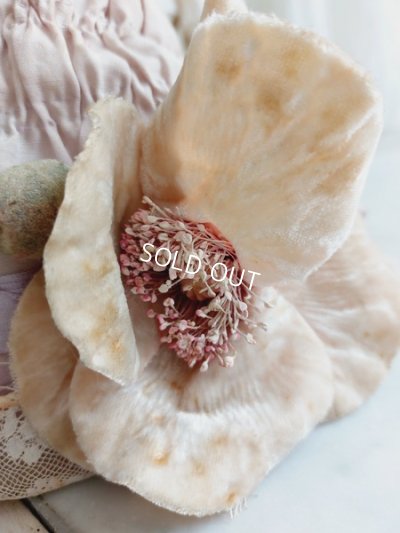 画像7: アンティーク布花ドールボネ