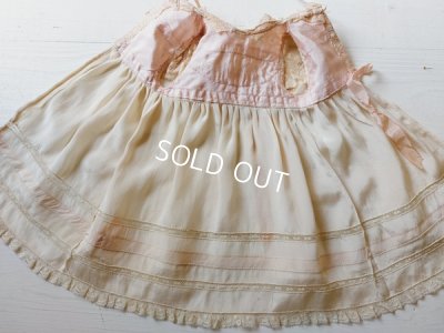 画像6: アンティークレースドールドレス&ボネ