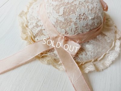 画像17: アンティークレースドールドレス&ボネ