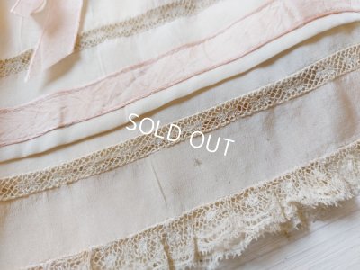 画像7: アンティークレースドールドレス&ボネ