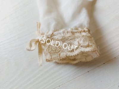 画像12: アンティークレースドールドレス&ボネ