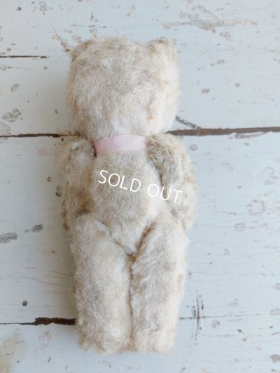 画像7: アンティーク小さなホワイトテディベア