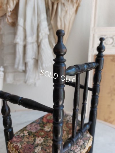 画像11: ナポレオン三世スタイルドールチェア