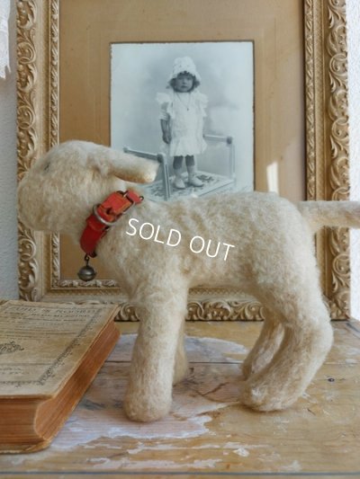 画像14: アンティークひつじのぬいぐるみ