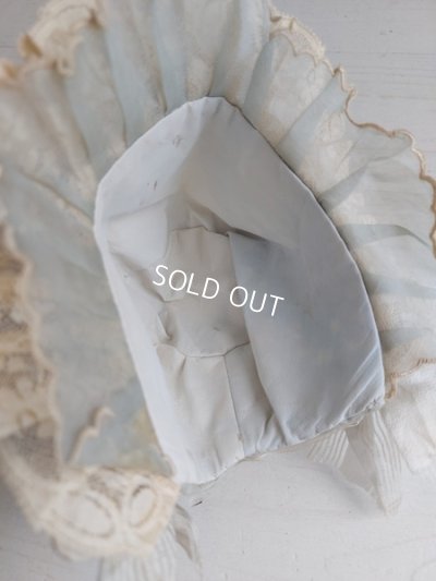 画像21: アンティークレースドールドレス&ボネ