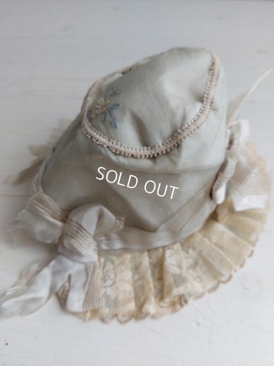 画像19: アンティークレースドールドレス&ボネ