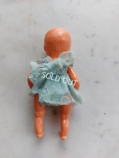 画像19: アンティークセルロイドドール付天蓋ドールベッド