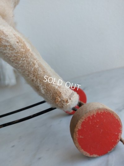 画像9: シュタイフ車輪付羊