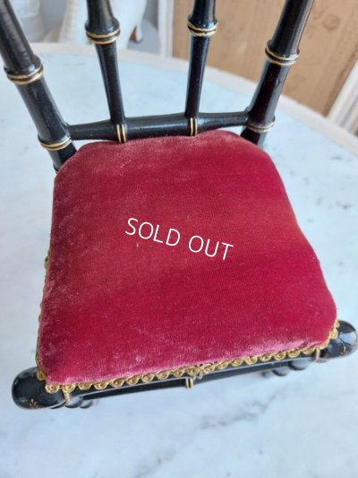 画像10: アンティークナポレオン三世スタイルドールチェア