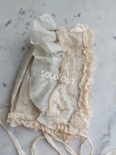 画像7: アンティークレースドールドレス＆ボンネット