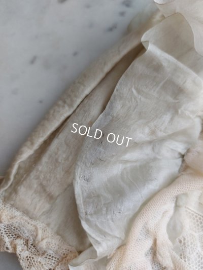 画像9: アンティークレースドールドレス＆ボンネット