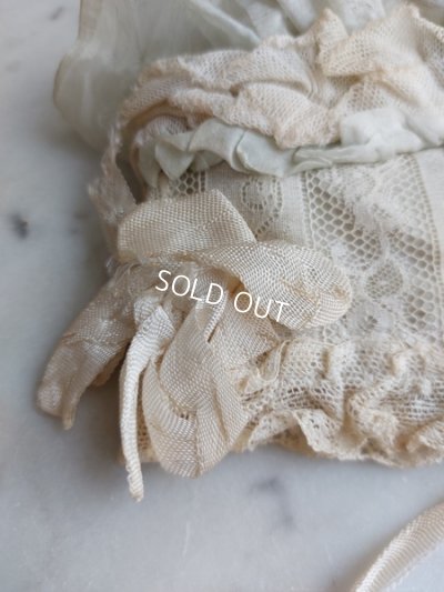 画像11: アンティークレースドールドレス＆ボンネット