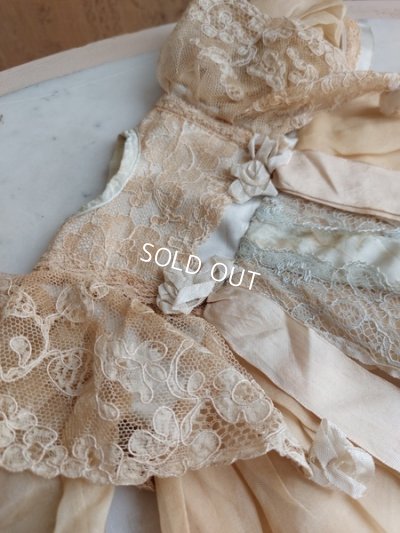画像20: アンティークレースドールドレス＆ボンネット