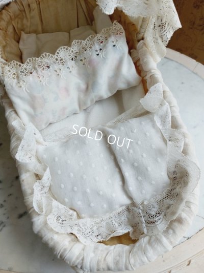 画像14: アンティークレースロココ装飾ドールベッド