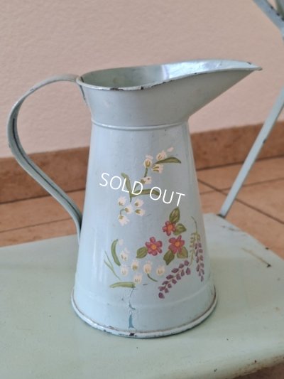 画像2: アンティークブリキウォッシュタブテーブルセット