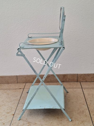 画像10: アンティークブリキウォッシュタブテーブルセット