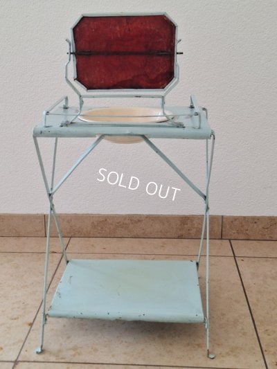 画像11: アンティークブリキウォッシュタブテーブルセット