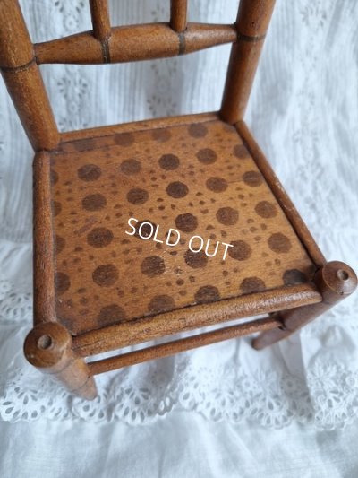 画像2: アンティーク小さなドールチェア