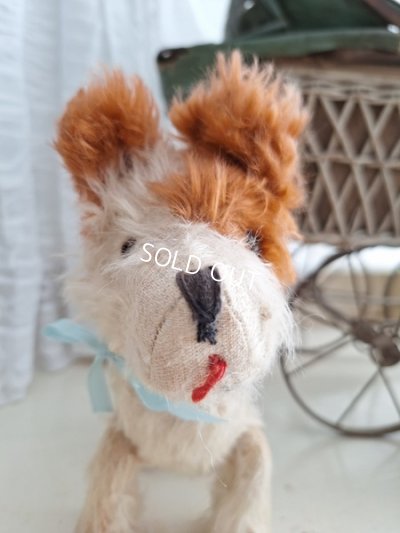 画像3: アンティーク車輪付きワンちゃん