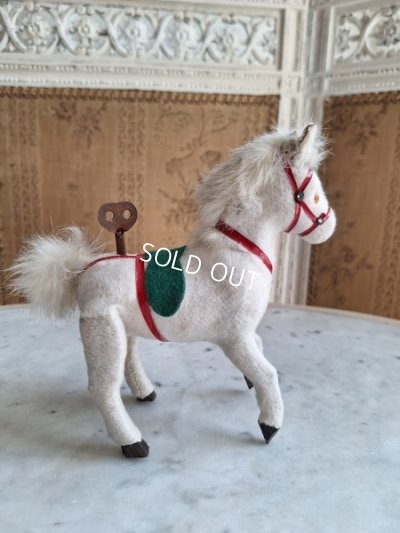 画像12: アンティークゼンマイ仕掛け木馬