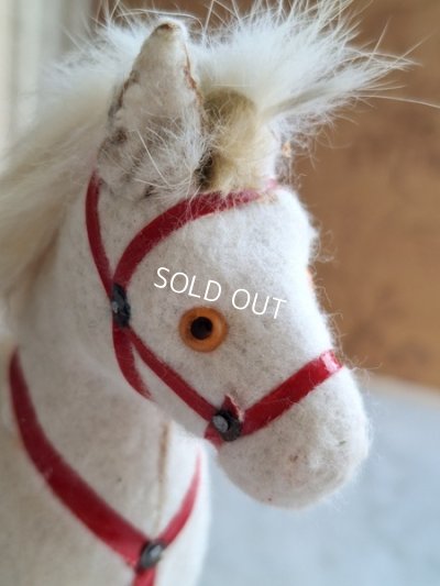 画像2: アンティークゼンマイ仕掛け木馬