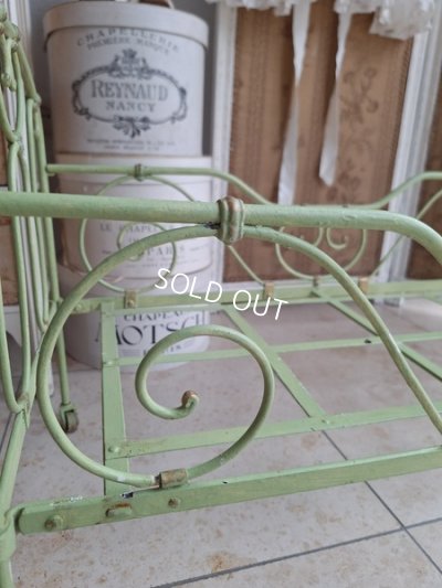 画像16: アンティークアイアンドールベッド